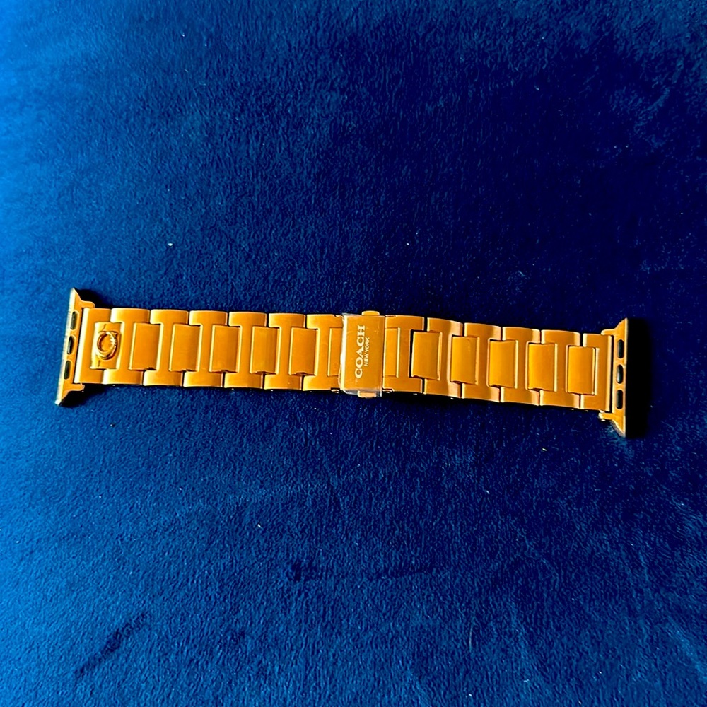 Coach Apple Watch strap; Rose gold; 41MM